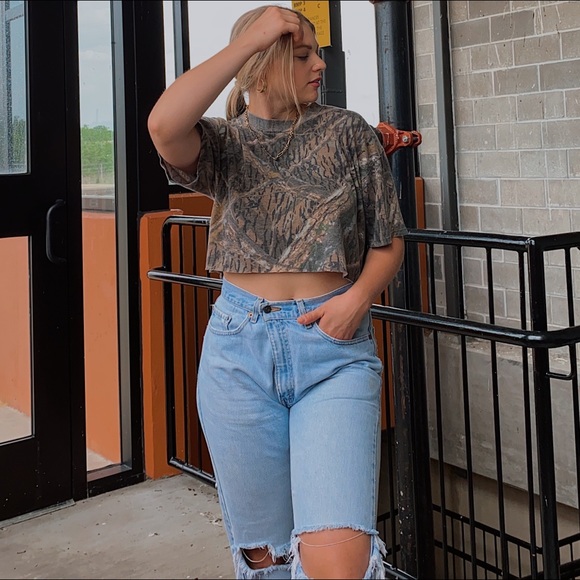 Mossy Oak Tops - Vintage Mossy Oak Camo Tee